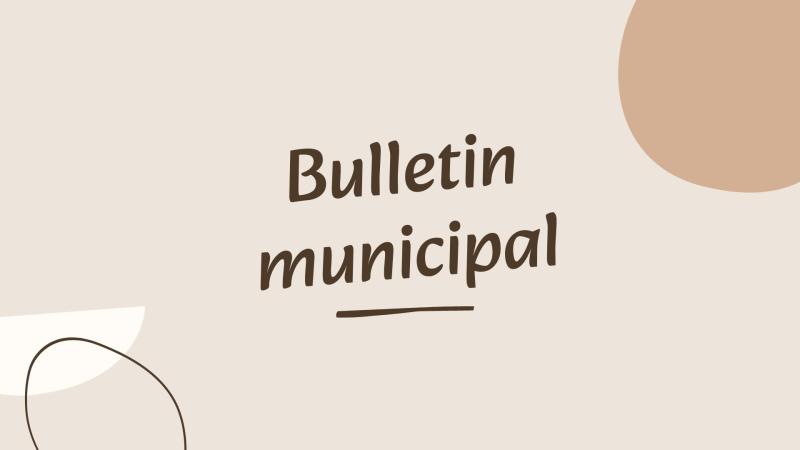 Bulletin municipal