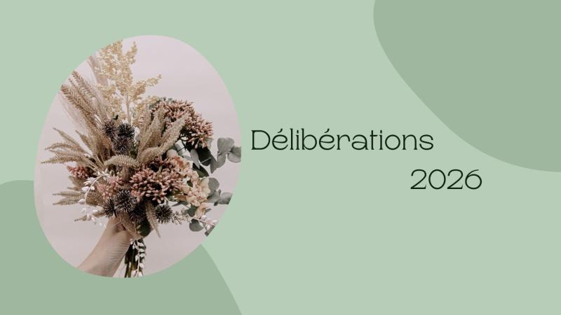 Délibérations 2026