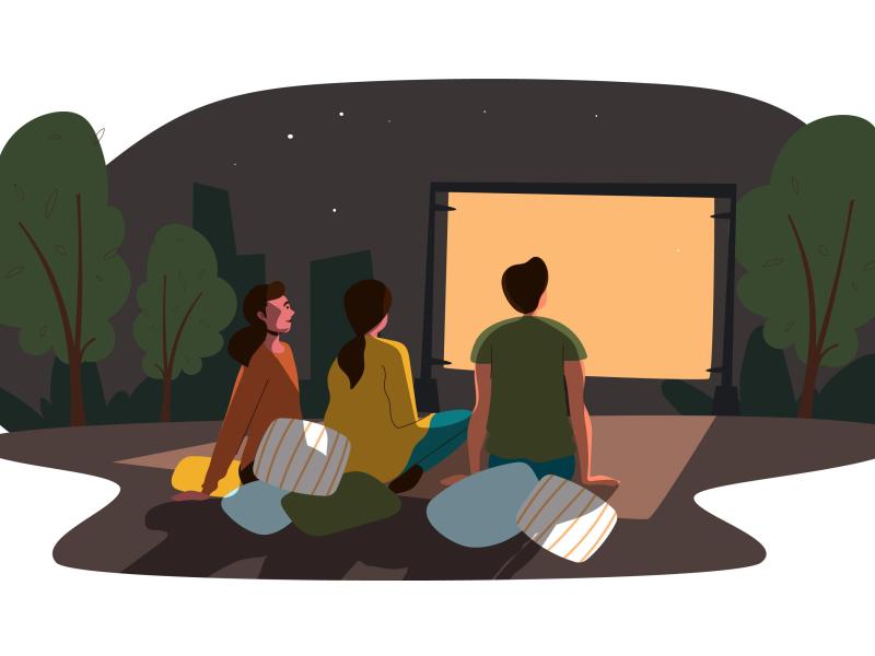 Cinéma en plein air - "Blue et compagnie"